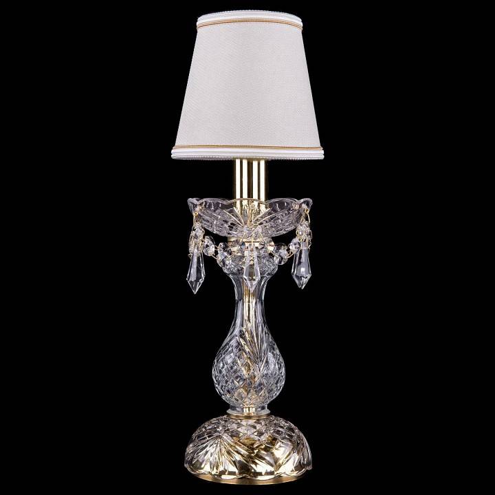 Настольная лампа декоративная Bohemia Ivele Crystal 5700 1400L/1-27/G/SH40A