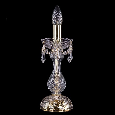 Настольная лампа Bohemia Ivele Crystal 5700 Gold 1400L/1-27/G/Drops