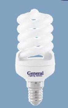 Лампа энергосберегающая GENERAL LIGHTING 730001 E14 15Вт Нейтральный белый 4000К