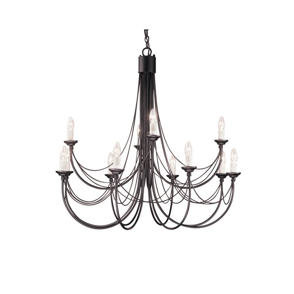 Подвесная люстра Elstead Lighting Carisbrooke CB12 BLACK