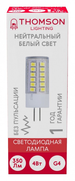 Лампа светодиодная Thomson G4 G4 4Вт 4000K TH-B4205