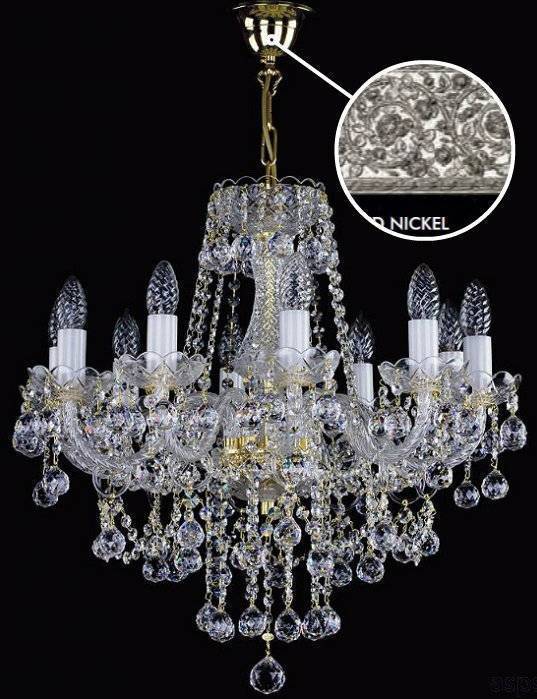 Люстра подвесная Artglass JESSICA VIII. NICKEL CE