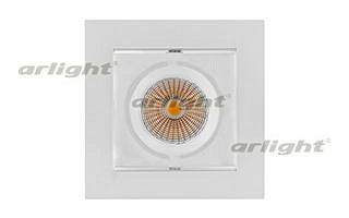 Встраиваемый светильник Arlight CL-KARDAN-S102x102-9W White (WH, 38 deg)