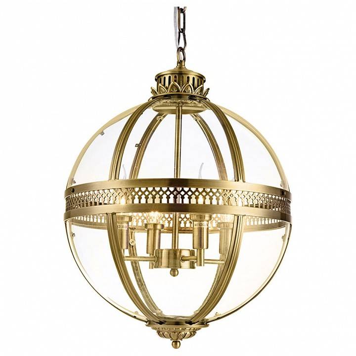 Подвесной светильник DeLight Collection Residential KM0115P-4M antique brass