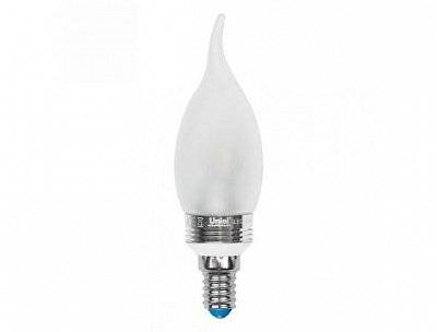 Лампа светодиодная (07896) E14 5W 3000K свеча на ветру матовая LED-CW37P-5W/WW/E14/FR