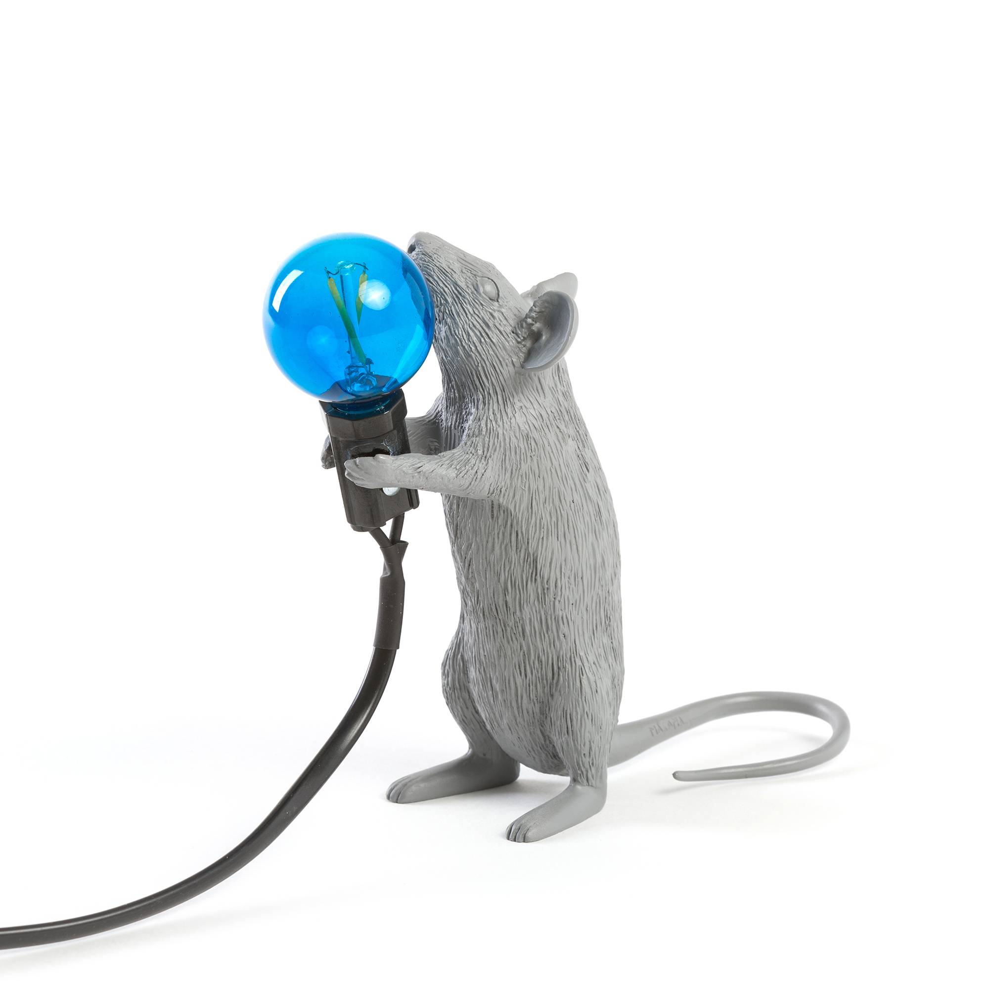 Настольная лампа Seletti Mouse Lamp Grey Step