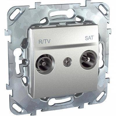 04 Розетка R-TV/SAT проходная Schneider Electric Unica MGU5.456.30ZD