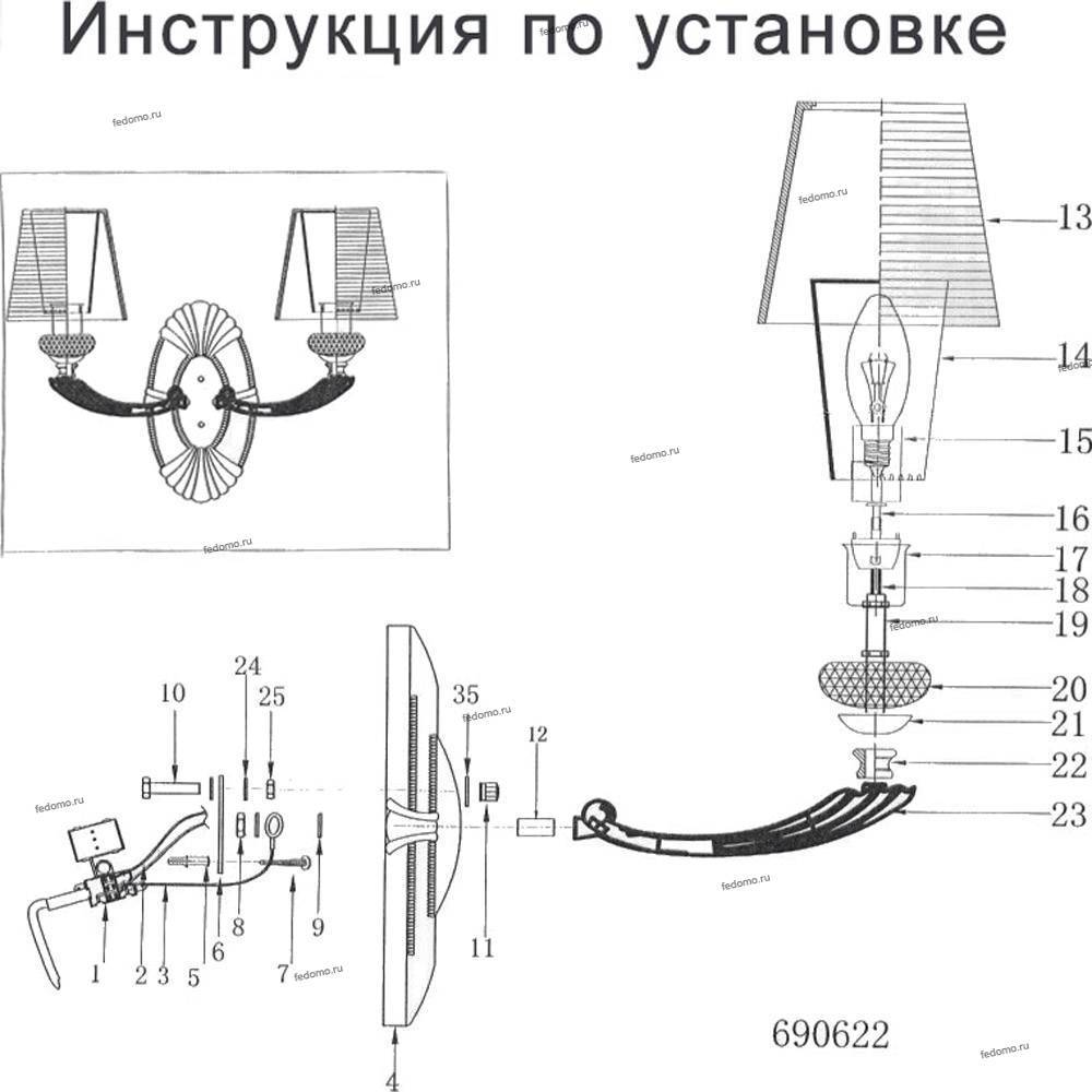 Бра Lightstar RAMO 690622