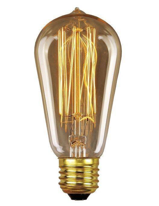 Ретро-лампа Elstead Lighting VINTAGE IND. LAMPS LP/FM60W/E27/EDS E27 60Вт Тёплый 3000К