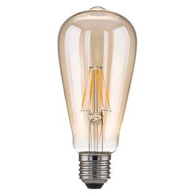 Лампа светодиодная E27 6W 3300K груша прозрачная 4690389100994