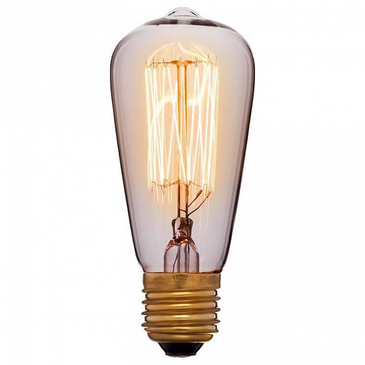 Лампа накаливания Sun Lumen ST48 E27 40Вт 2200K 051-897