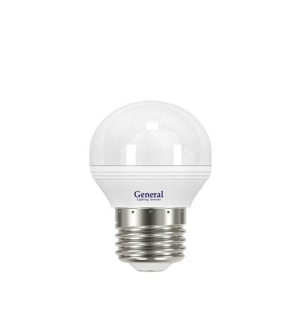 Светодиодная лампа GENERAL LIGHTING 640100 E27 8Вт Нейтральный белый 4500К