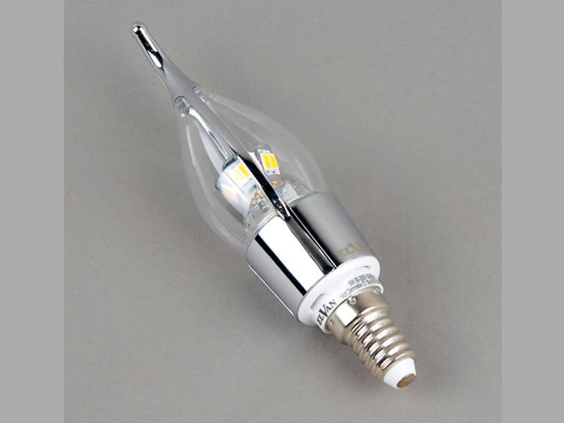 Светодиодная лампа Elvan E14-5W-3000K-DimQ100A-SL E14 5Вт Теплый белый 3000К