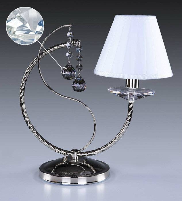 Настольная лампа Artglass ZOE I. NICKEL CE