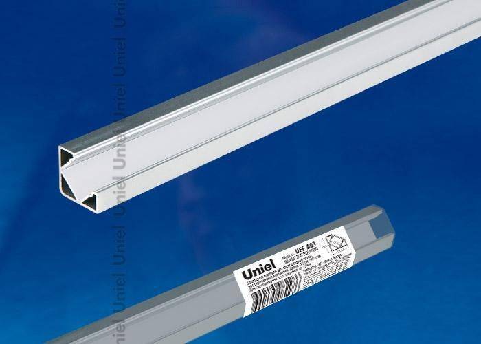 Профиль для светодиодных лент Uniel UFE-A UFE-A03 Silver