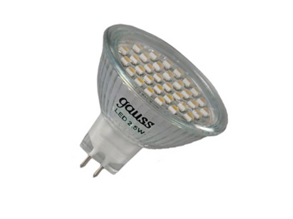Светодиодная лампа Gauss EB EB101005225 GU5.3 2.5Вт Нейтральный 4100К