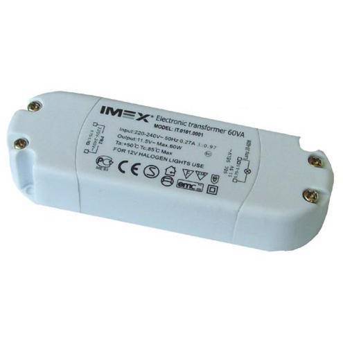 IT.0101.0001 Трансформатор 12V 60W электронный с защитой IMEX