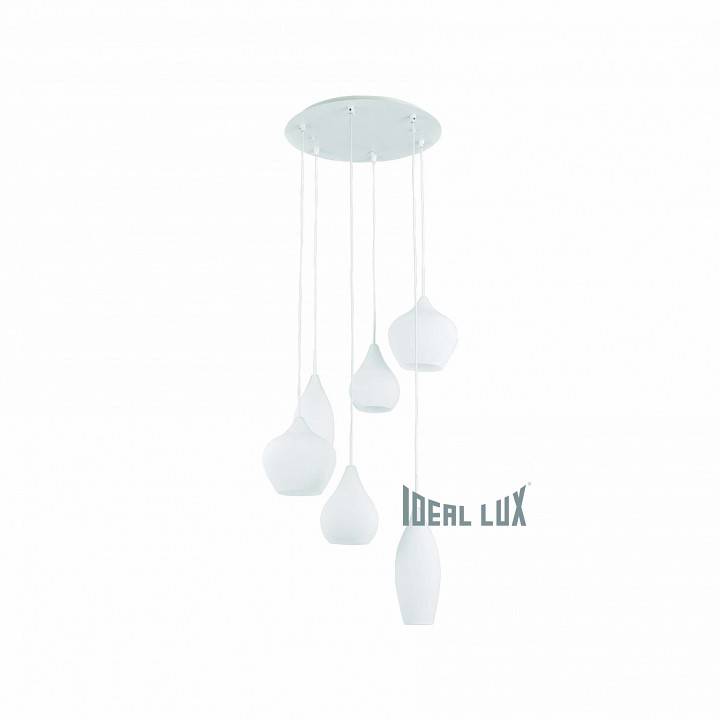 Подвесной светильник Ideal Lux Soft SOFT SP6 BIANCO