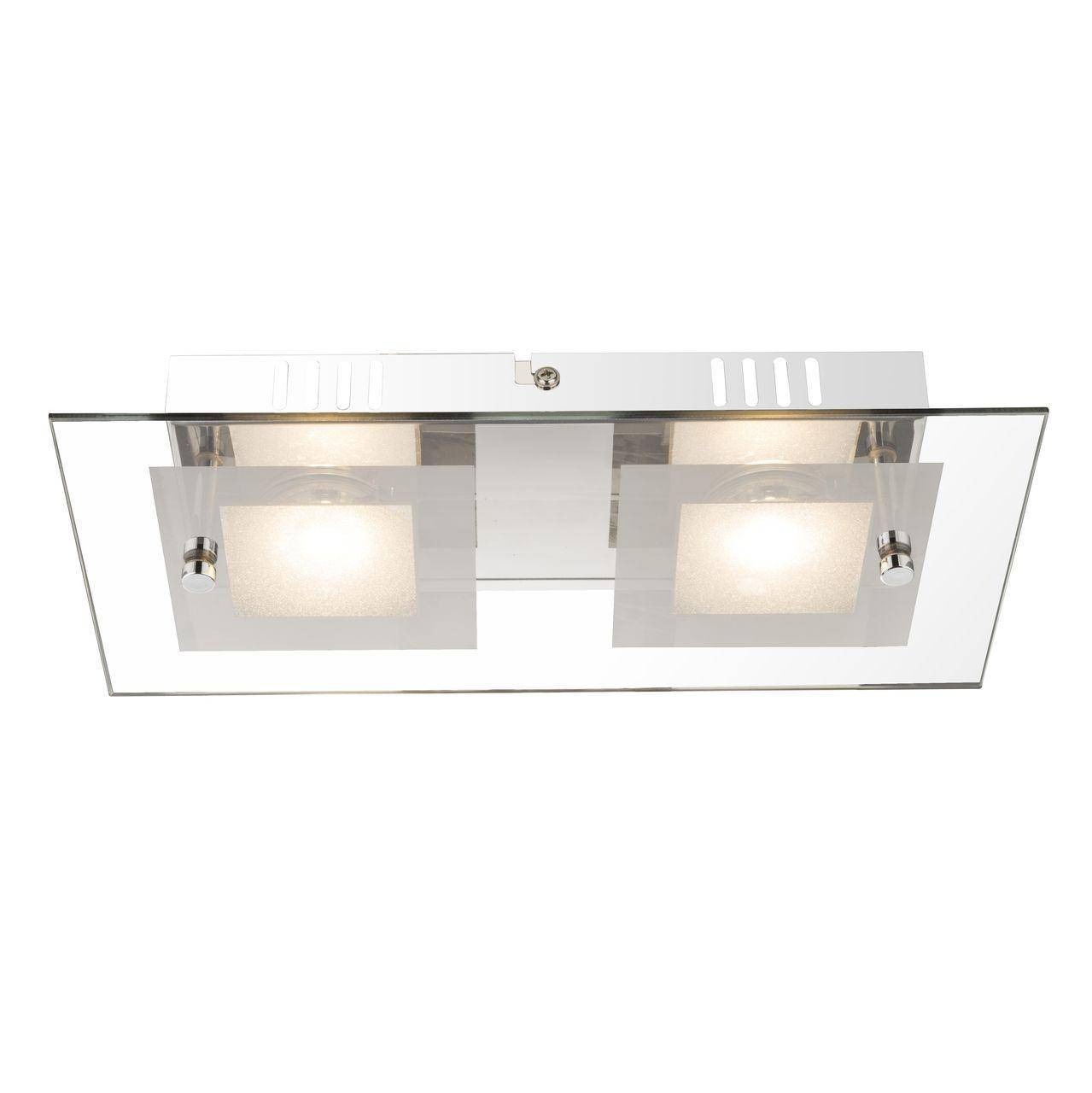 Светильник потолочный GLOBO 49239-2, хром, LED, 2x5W