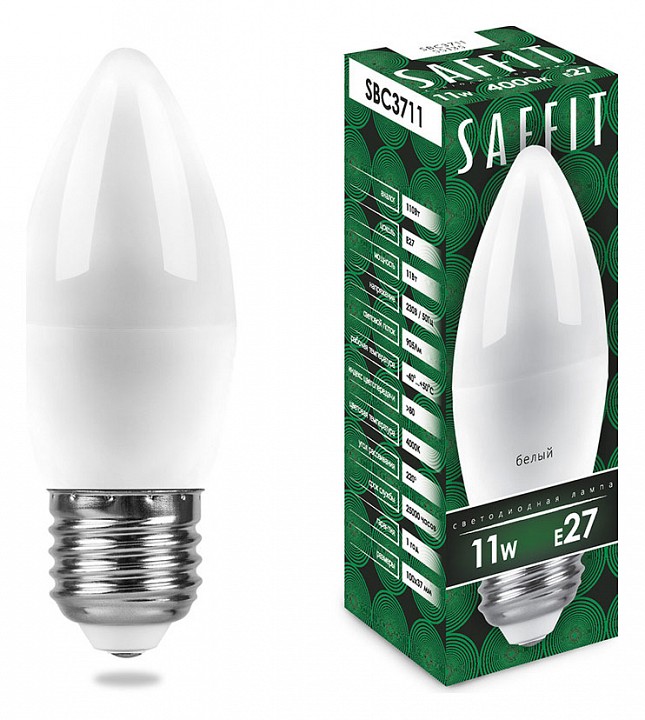 Лампа светодиодная Feron Saffit SBC3711 E27 11Вт 4000K 55135