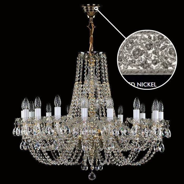 Люстра подвесная Artglass ANGELIKA DIA 850 NICKEL CE