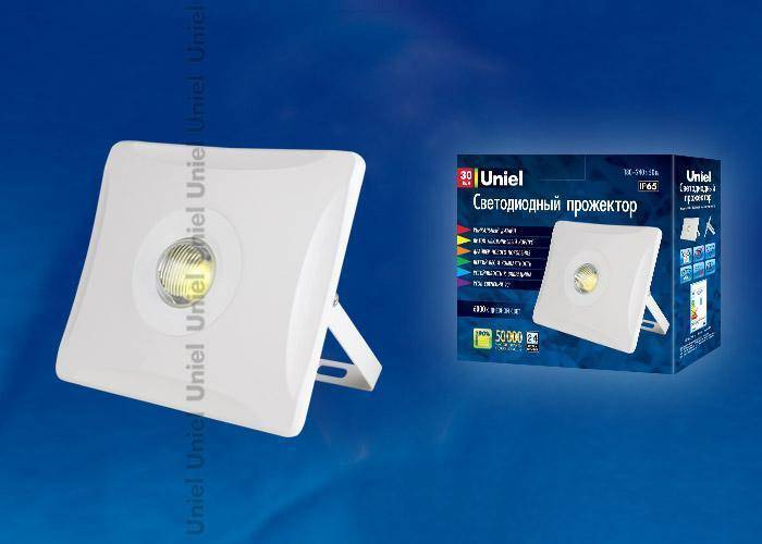 Прожектор Uniel F11 ULF-F11-30W/DW IP65 180-240B White