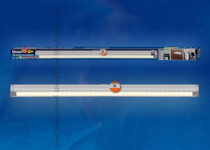 Светодиодный светильник Uniel ULE-F02-4,5W/WW/OS IP20 SILVER кapтoн 4.5Вт Теплый белый 2800К