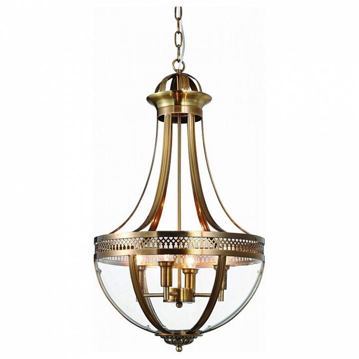 Подвесной светильник DeLight Collection Capitol KM0287P-4 antique brass