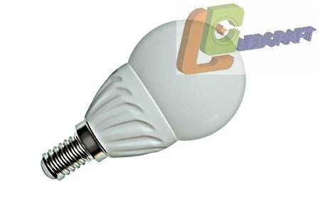 Светодиодная лампа Ledcraft LC-M-E14-5W E14 5Вт Холодный белый 6400К