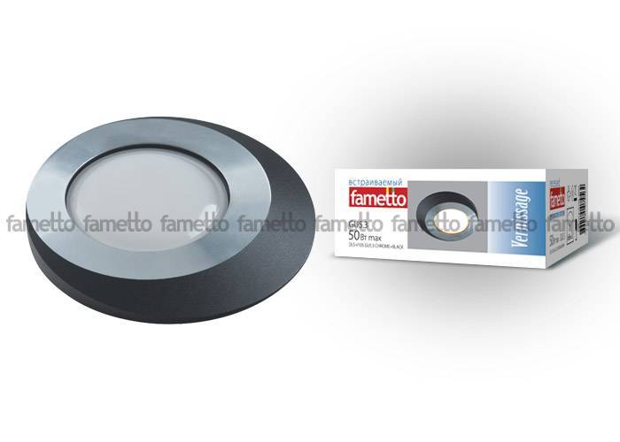 Светильник точечный Fametto DLS-V105 GU5.3 CHROME+BLACK