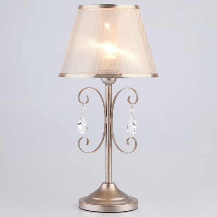 Настольная лампа декоративная Eurosvet Liona 01051/1 серебро