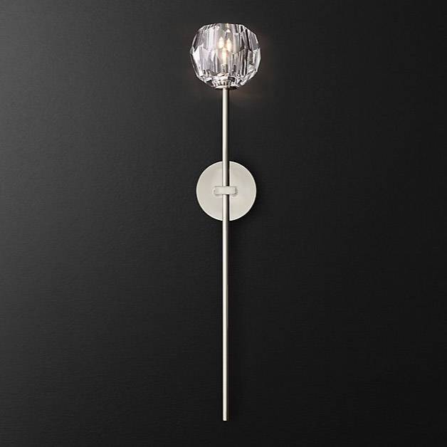 Бра Restoration Hardware Boule De Cristal Grand Single Sconce Polished Nickel