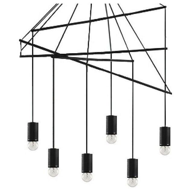 Подвесная люстра Ideal Lux Pop POP SP6 NERO