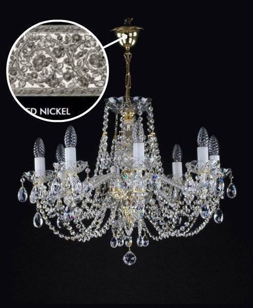 Люстра подвесная Artglass ANGELIKA VIII. NICKEL CE