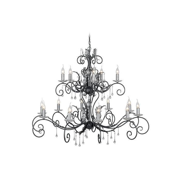 Подвесная люстра Elstead Lighting Amberilli AML15 BLK/SILVER