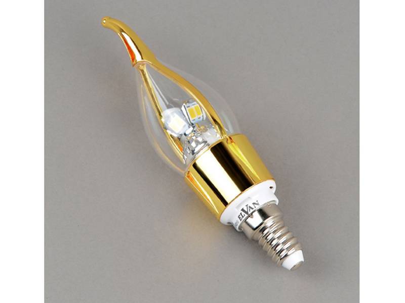 Светодиодная лампа Elvan E14-5W-3000K-DimQ100A-G E14 5Вт Теплый белый 3000К