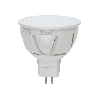 Лампа светодиодная (UL-00000696) GU5.3 5W 3000K полусфера матовая LED-JCDR-5W/WW/GU5.3/FR/DIM