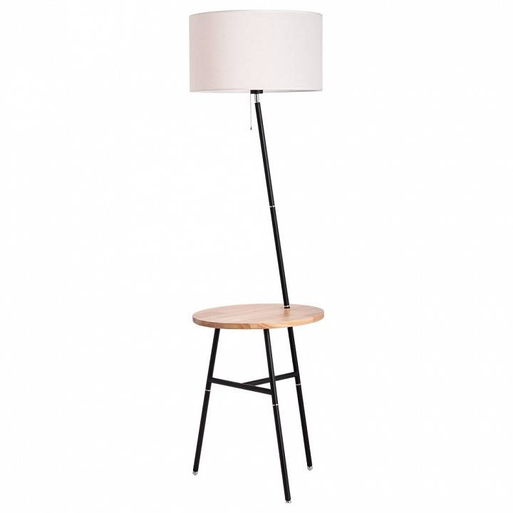 Торшер с полкой Arte Lamp Combo A9202PN-1BK