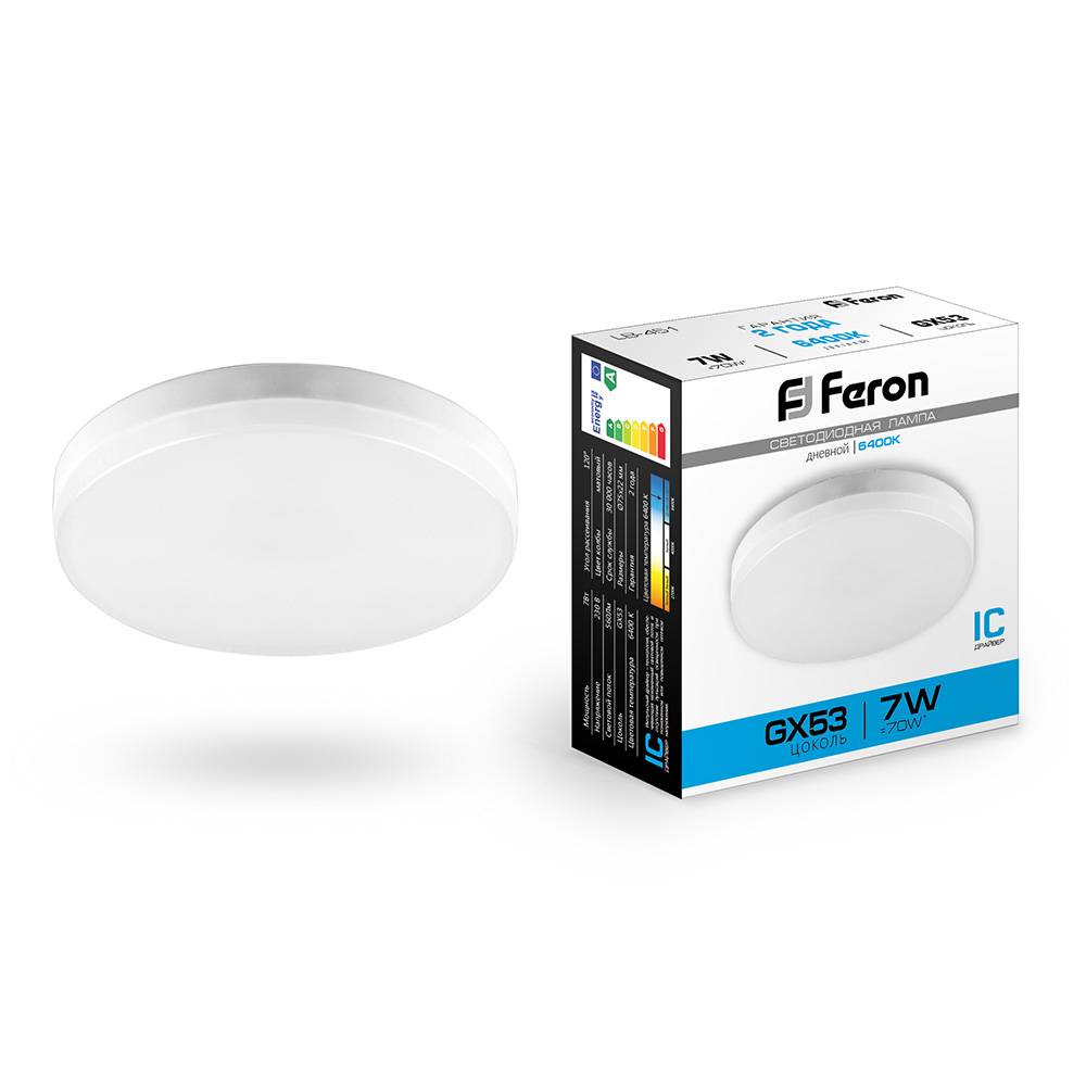 Светодиодная лампа Feron 25866 7Вт Белый 6400К