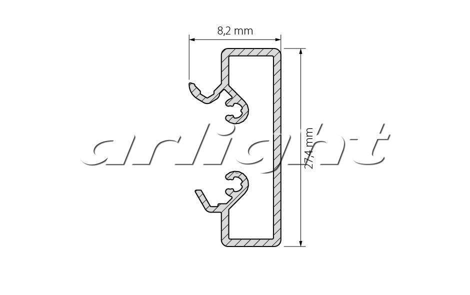 015467 Основание ALU-BASE-2000 Small Arlight