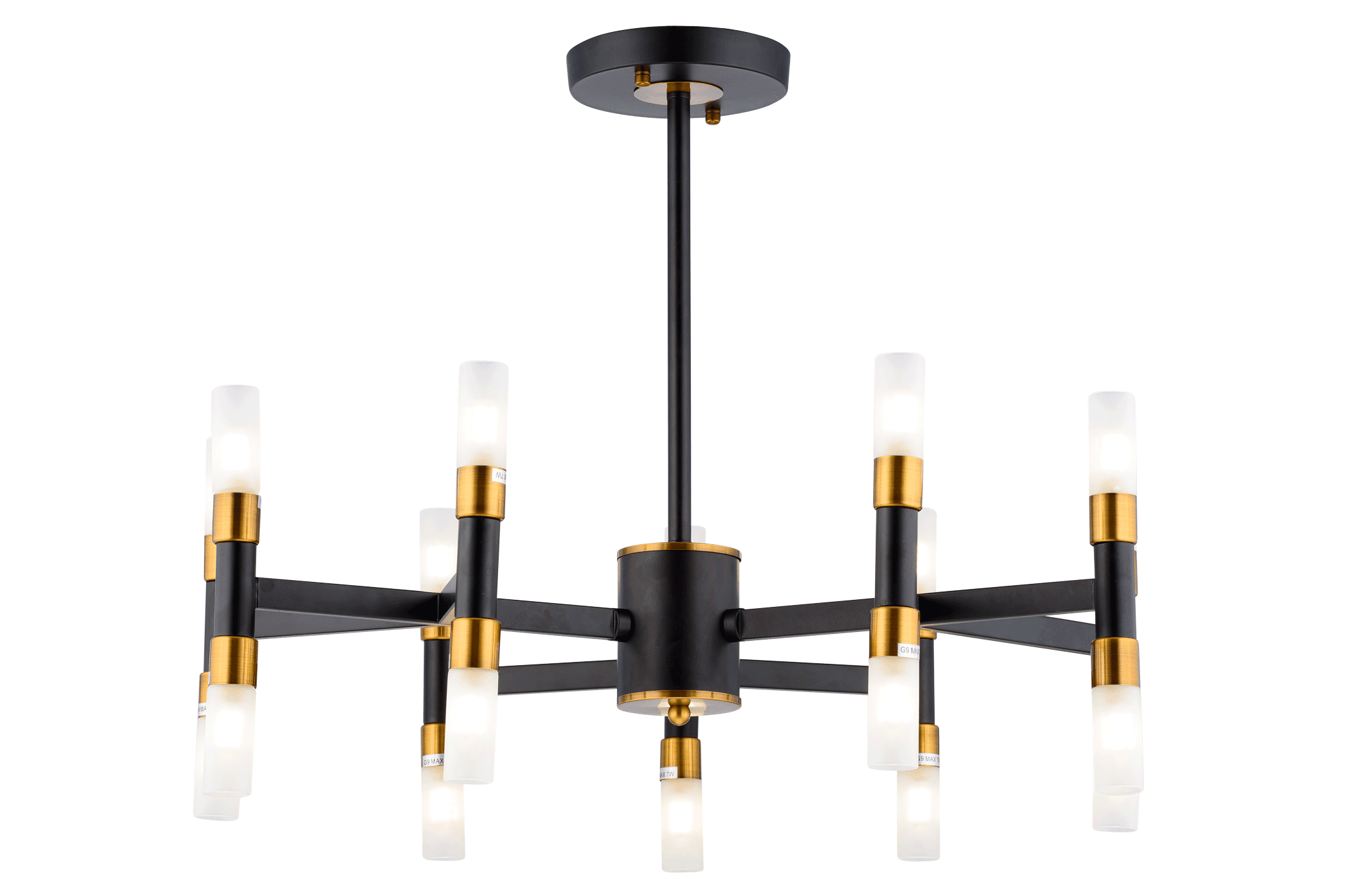 Светильник Nuolang 8105YG/18G BK+AB