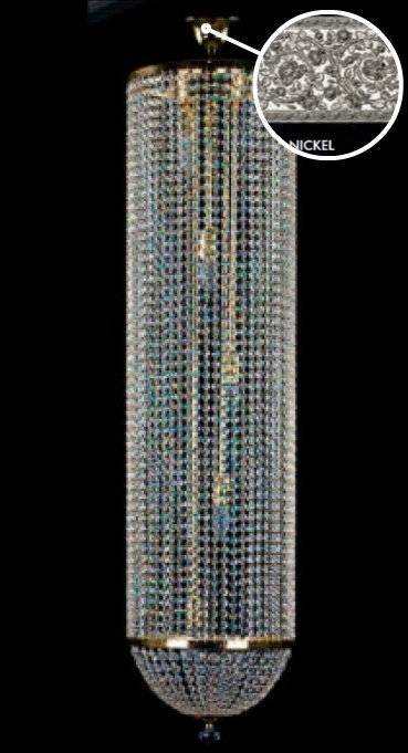 Люстра на штанге Artglass COLUMN DIA 300x1200 NICKEL CE