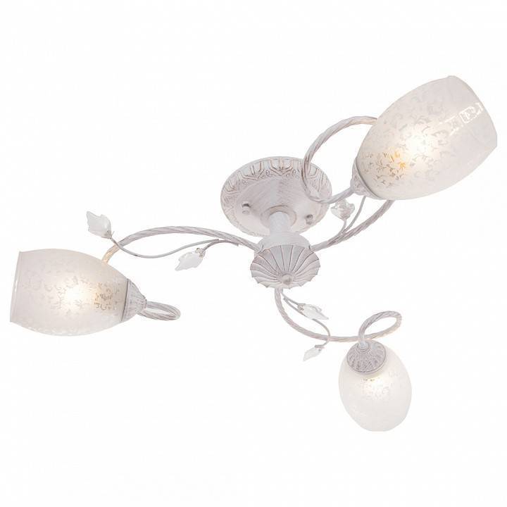 Люстра на штанге IDLamp Julia 874/3PF-Whitepatina