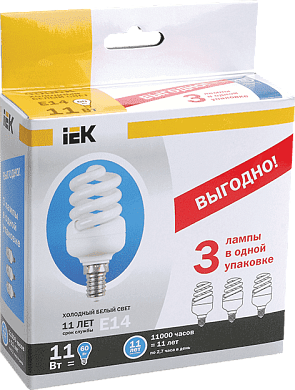 Лампа энергосберегающая IEK LLE25-27-030-4000-T4-S3 E27 30Вт 4000К