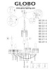 Подвесная люстра Globo Cuimbra 63117-4