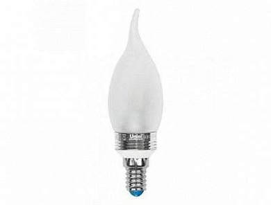 Лампа светодиодная (07896) E14 5W 3000K свеча на ветру матовая LED-CW37P-5W/WW/E14/FR