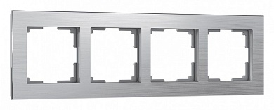 Рамка на 4 поста Werkel Aluminium (алюминий) W0041706