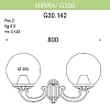 Светильник уличный настенный FUMAGALLI MIRRA/G300. G30.142.000.VZE27