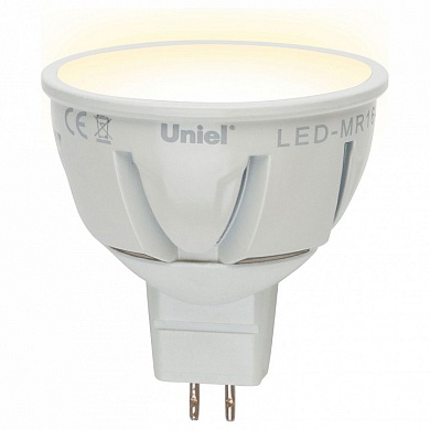 Лампа светодиодная Uniel Palazzo GU5.3 5Вт 3000K LEDMR165WWWGU5.3FRPLP01WH