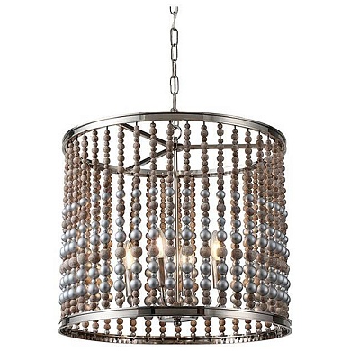 Подвесной светильник DeLight Collection Wood Light KW0783P-4 silver